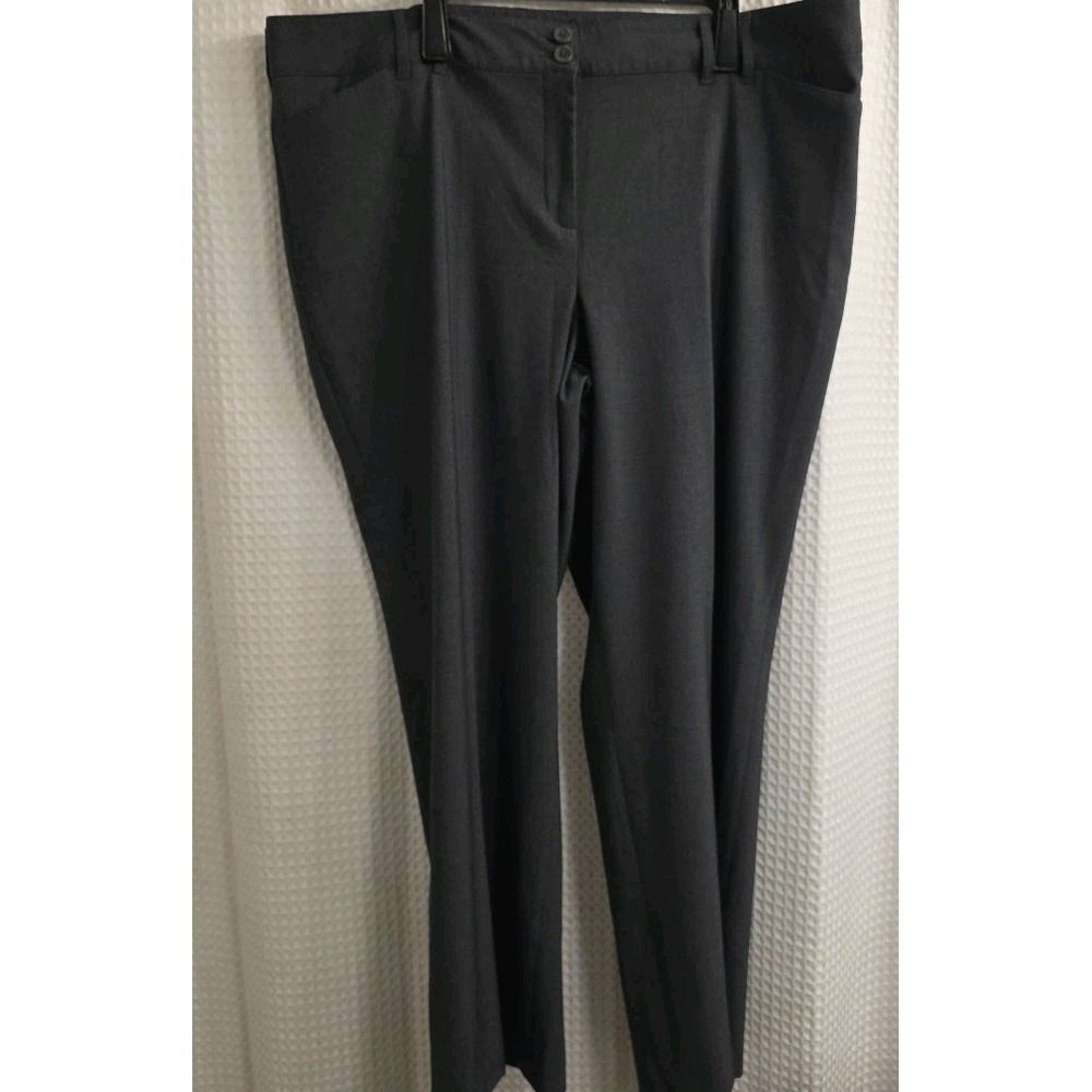Womens Lane Bryant Wide Leg Trouser Pants Gray Plus Size 24 EXCELLENT